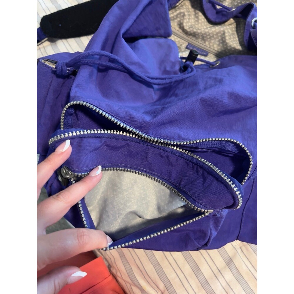 Kipling Joetsu Backpack With Monkey In French Blue - image 7